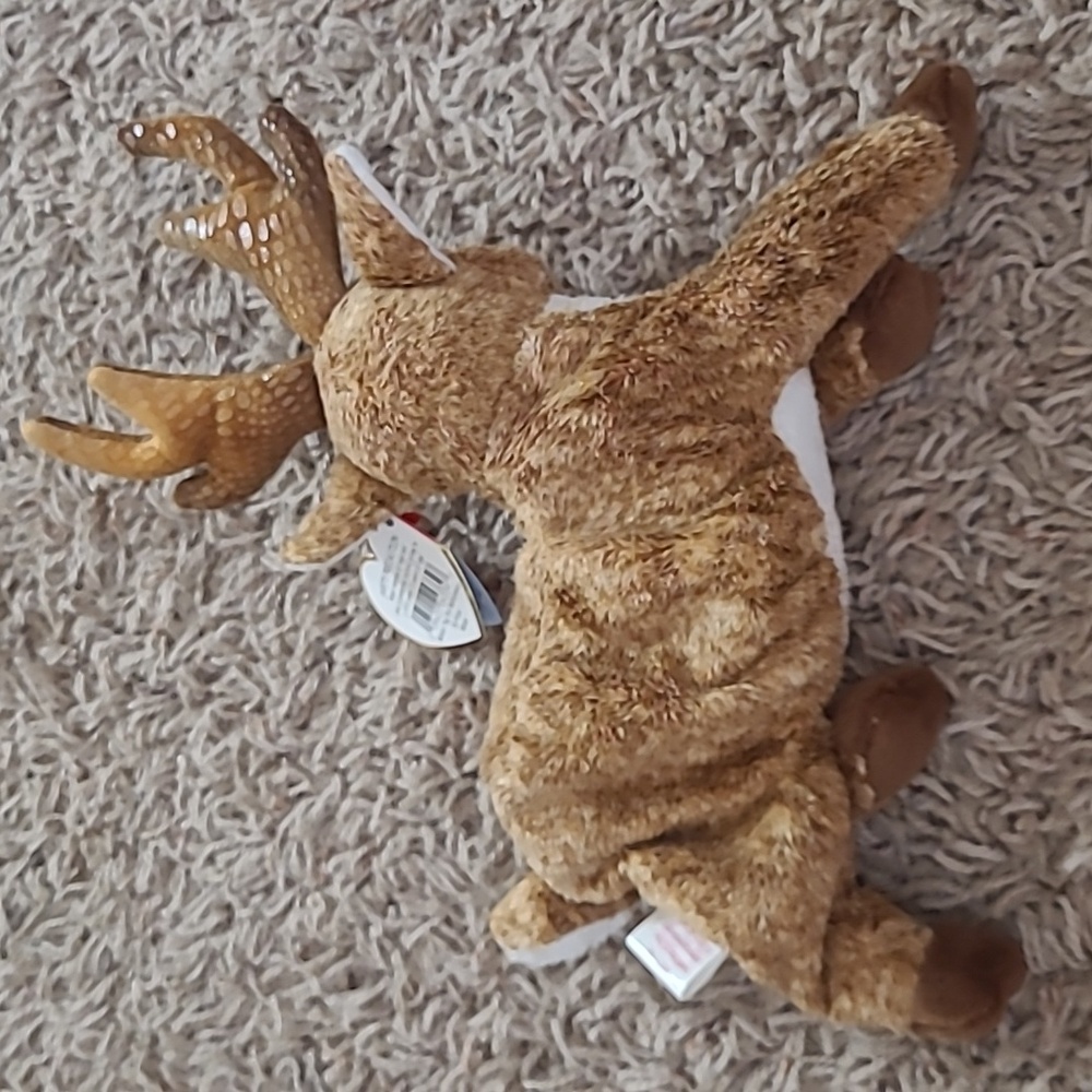 TY Beanie Baby - 2000 Roxie the Reindeer-Red Nose - Picture 8 of 8